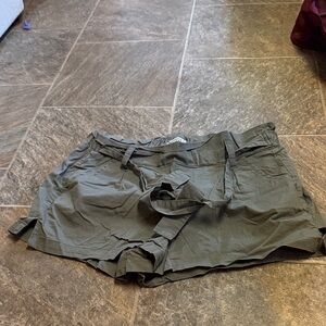 Women's Olive Green Shorts
